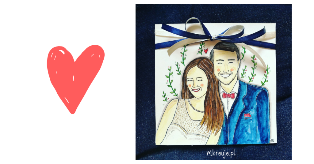 kartki ślubne inspirowane historiami zakochanych, tworzone na zamówienie, inspirowane wizerunkiem pary młodej