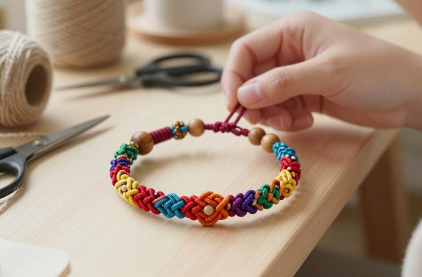 Bransoletka makrama DIY