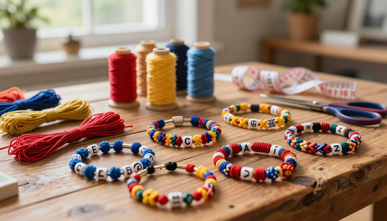 Bransoletki z muliny DIY