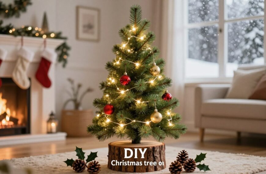 Choinka na pniu DIY