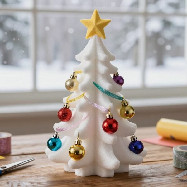 Choinka styropianowa DIY