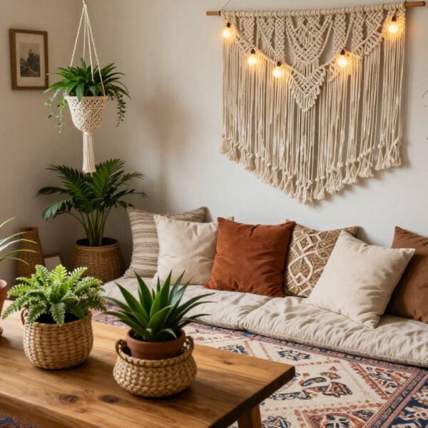 Dekoracje boho DIY – naturalne i modne ozdoby wnętrz