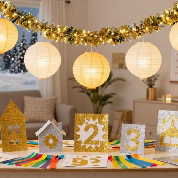 Dekoracje sylwestrowe DIY – efektowne ozdoby na Nowy Rok