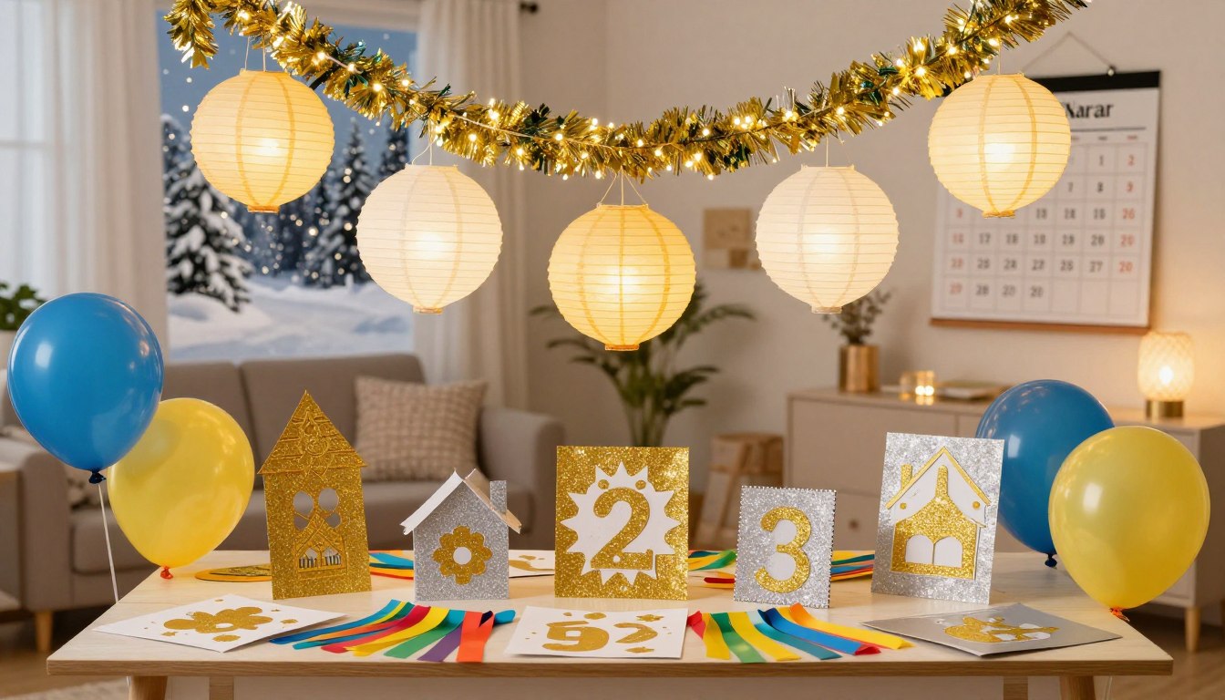 Dekoracje sylwestrowe DIY