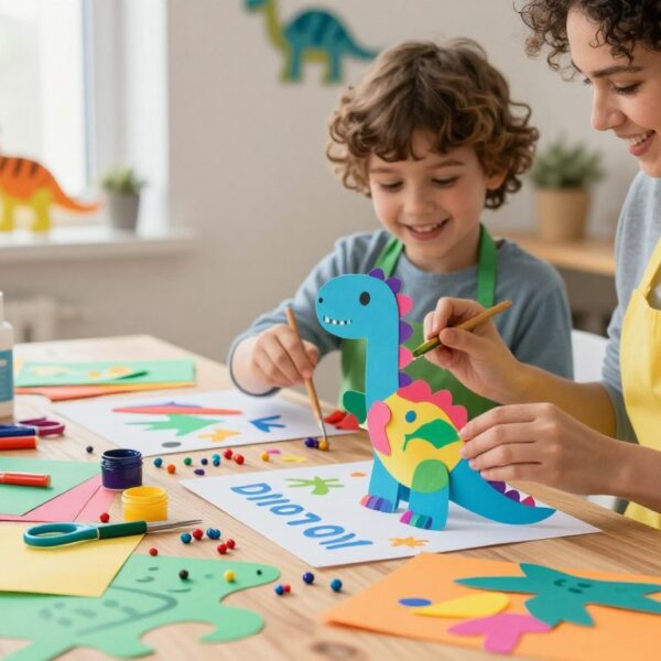 Dinozaur DIY – kreatywne prace dla dzieci i dorosłych