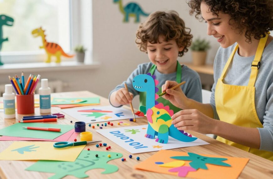 Dinozaur DIY – kreatywne prace dla dzieci i dorosłych