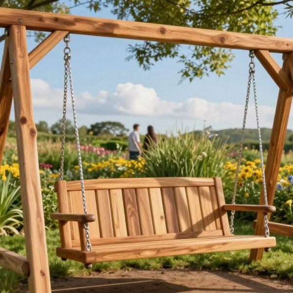 Huśtawka ogrodowa DIY